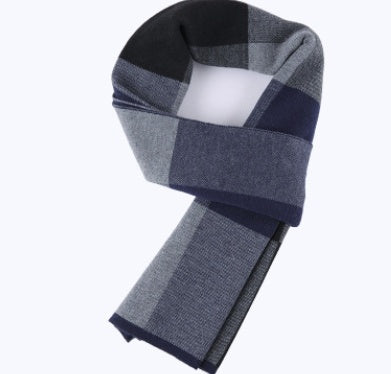 Men's Wool Plaid Scarf