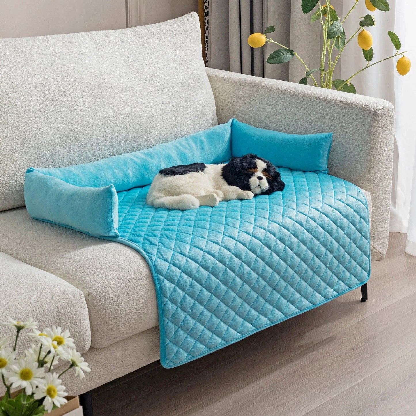 Pet Dog Sofa Bed Dog Beds For Large Dogs Cushion Warm Cat Beds Mat Furniture Protector Dog Sofa by GJG Denim
