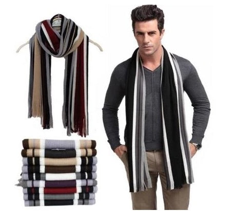 Fringed Men's Scarf