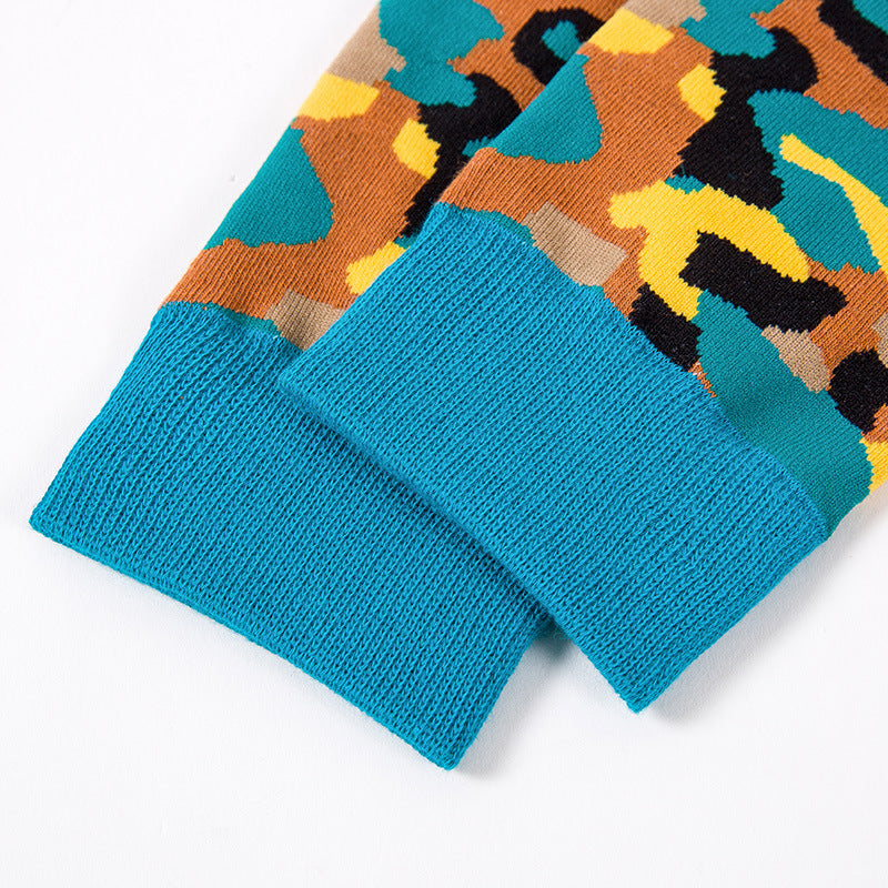 High-rise Men's Camouflage Socks