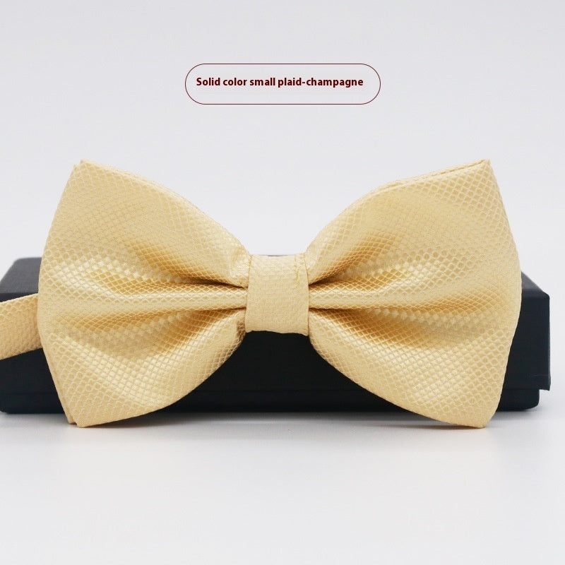 Men's Solid Color Bow Tie