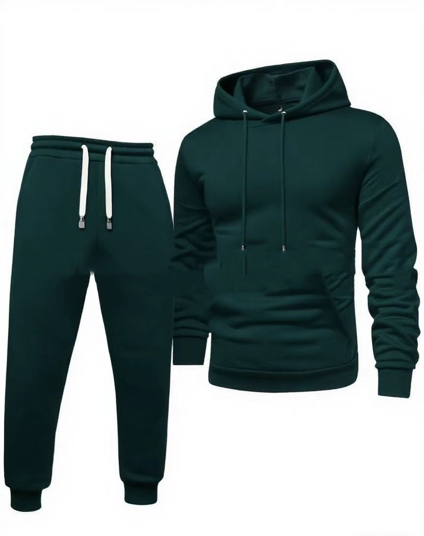 Men's Hooded Sweatshirt And Sweatpants Sports Suit