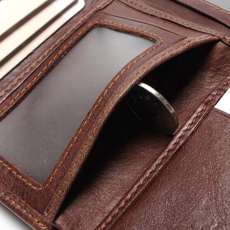 Men's Ultra-thin Leather Wallet by GJG Denim