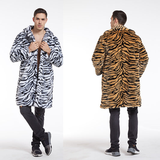 Men's Faux Fur Long-cut Coat