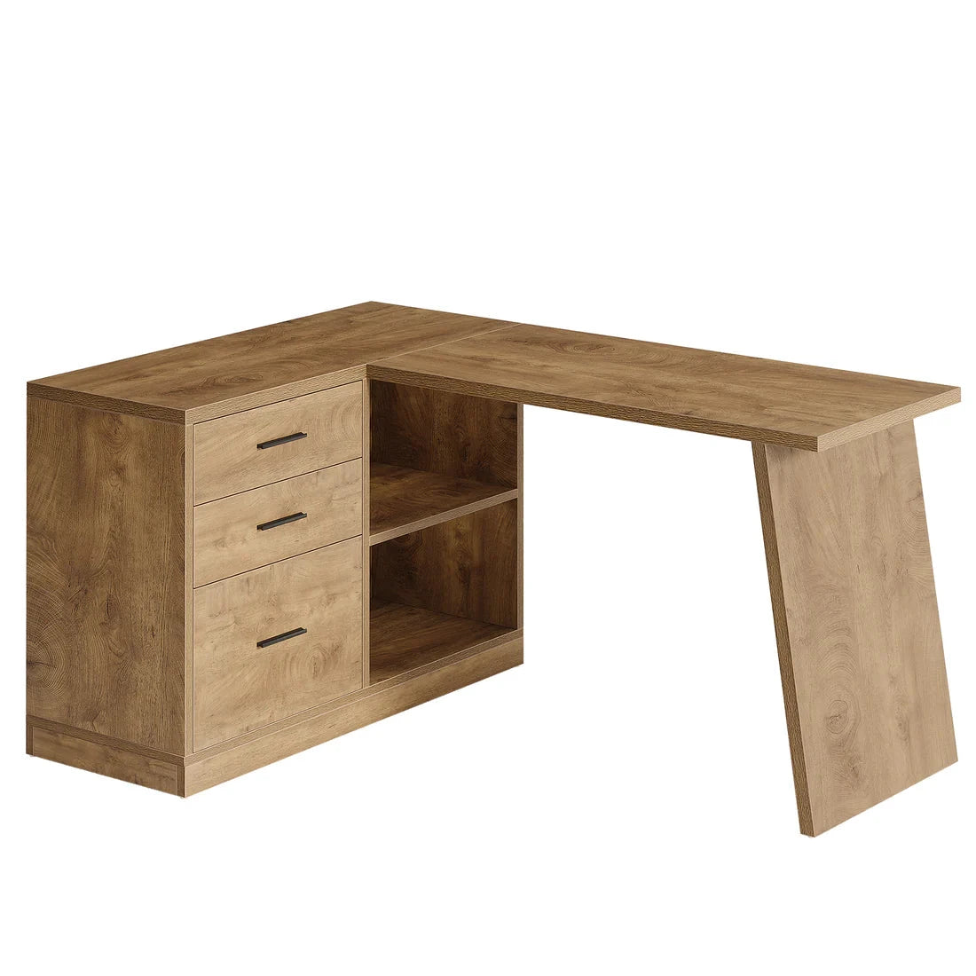 Corner Writing Desk, L-Shaped Office Desk, Computer Desk by GJG Denim