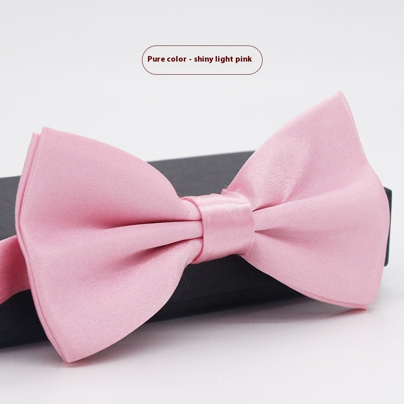 Men's Solid Color Bow Tie
