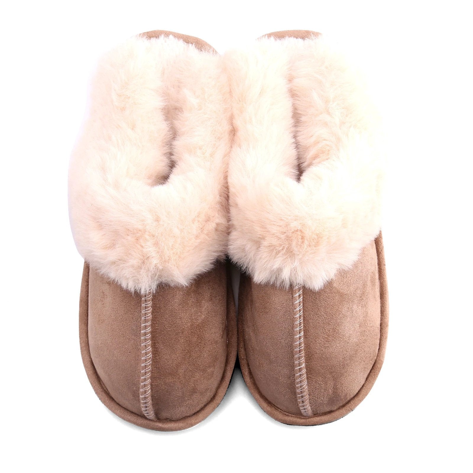 Fur Furry Slippers Women Winter Warm Plush House Shoes by GJG Denim
