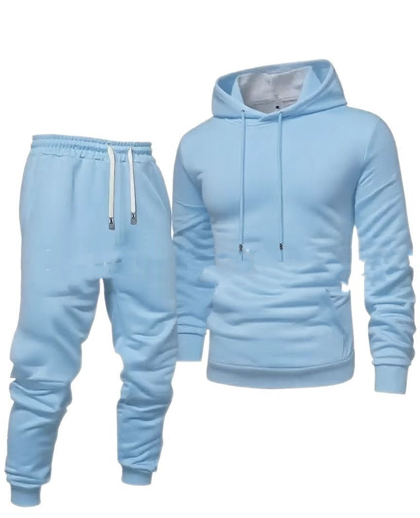 Men's Hooded Sweatshirt And Sweatpants Sports Suit
