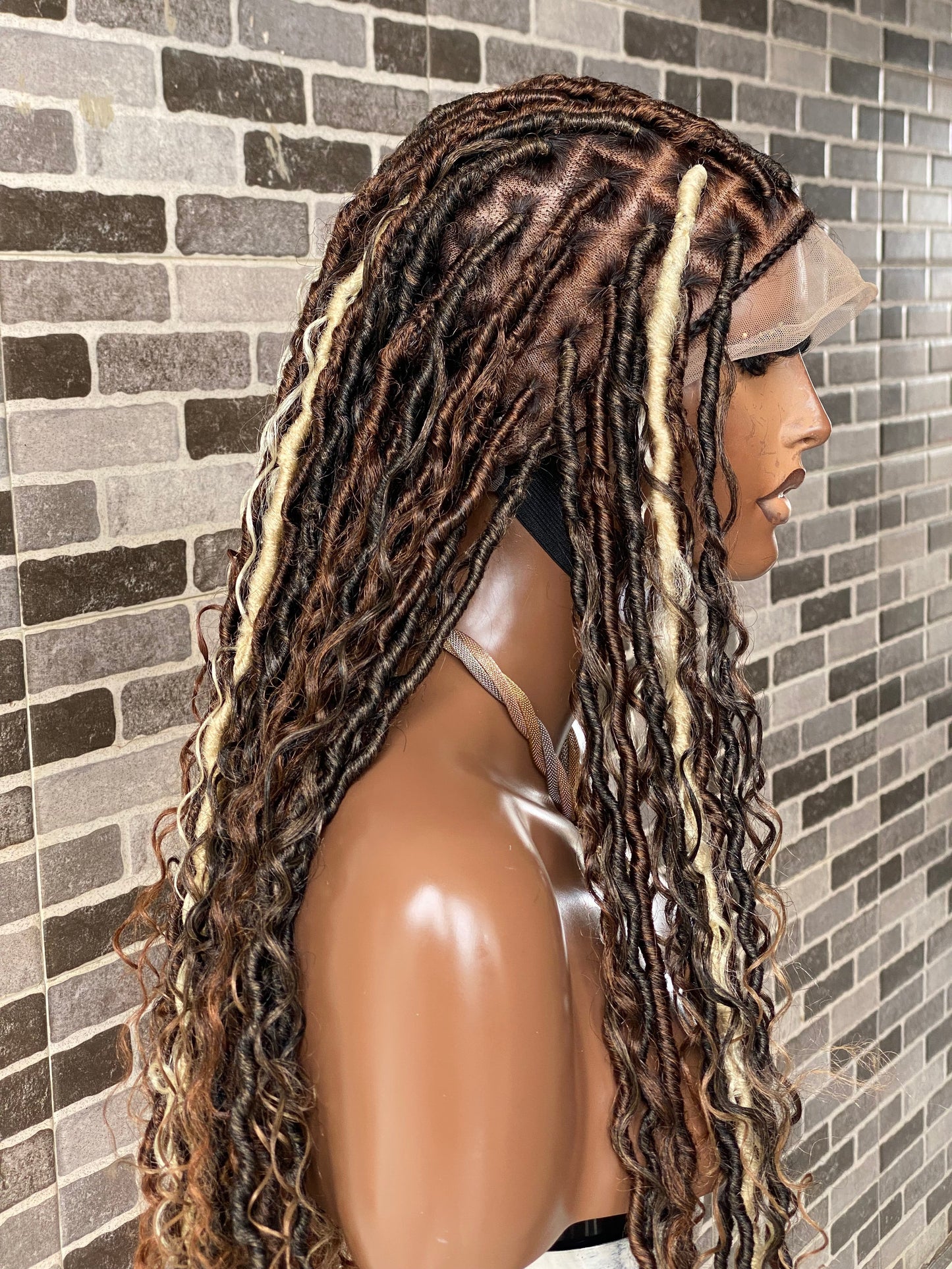 Soft locs wig- Bohemian Full lace faux locs (Africa Queen)