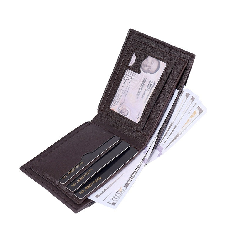 Two-fold Thin Retro Fashion Wallet For Men