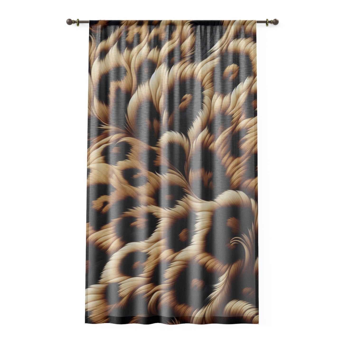 Elegant Animal Print Window Curtain, Chic Home Decor, Living Room Curtains, Boho Style Drapes, Unique Birthday Gift, Stylish Window [...]
