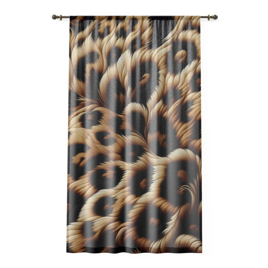 Elegant Animal Print Window Curtain, Chic Home Decor, Living Room Curtains, Boho Style Drapes, Unique Birthday Gift, Stylish Window [...]