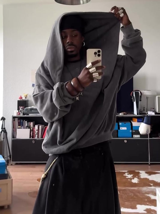 Men's Casual Loose Hood Hoodie
