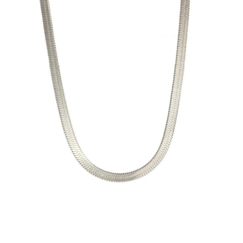 Stainless Steel Snake Chain Necklace For Men by GJG Denim