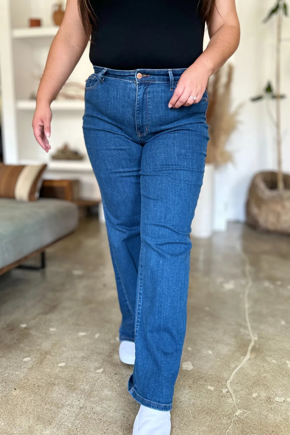 Judy Blue Full Size High Rise Straight Women Jeans