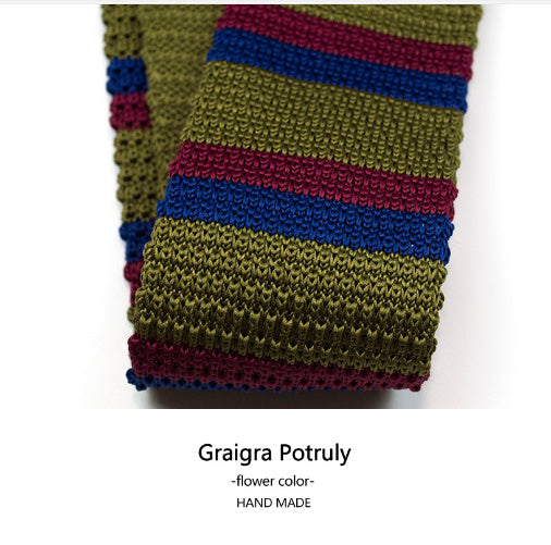 Men's Knitted Leisure Striped Ties