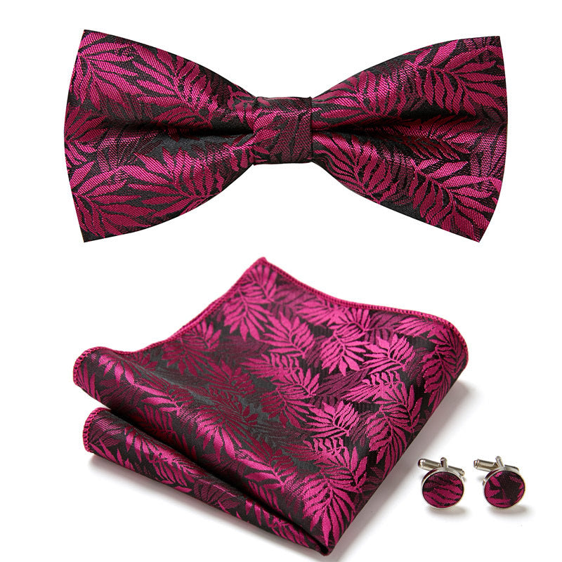 Men's Bow Ties Three Piece Set