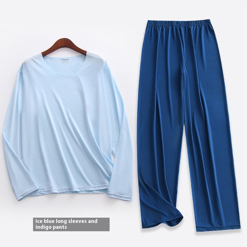 Men's Long-sleeved Pajamas Set
