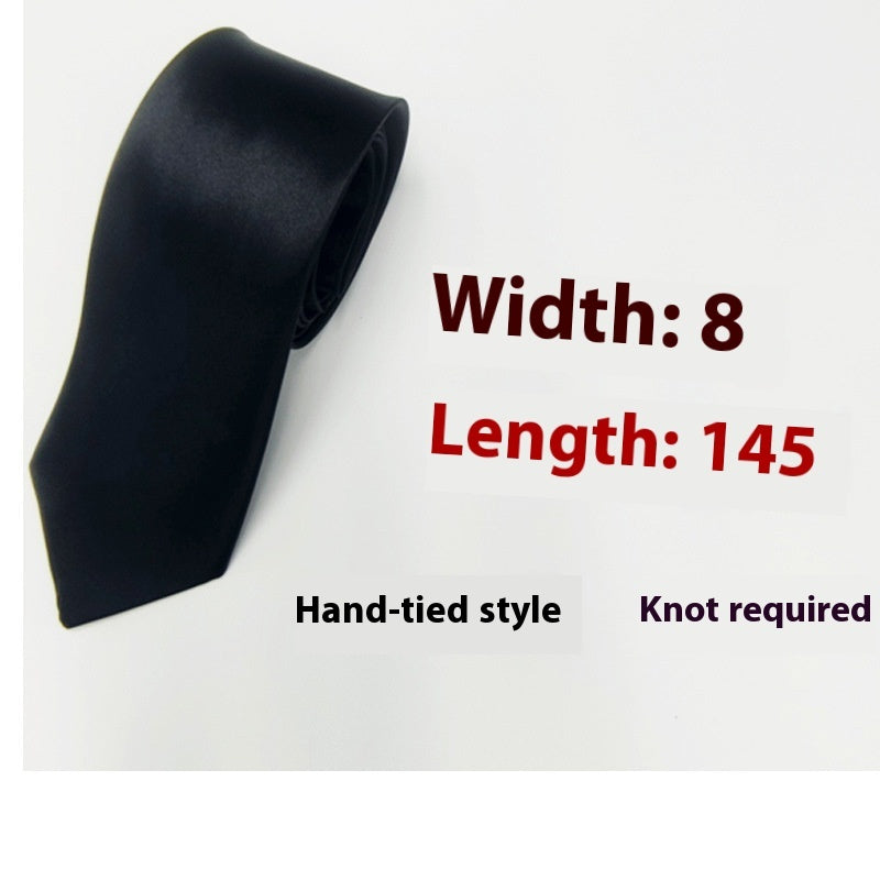Men's 8cm Plain Suit Tie