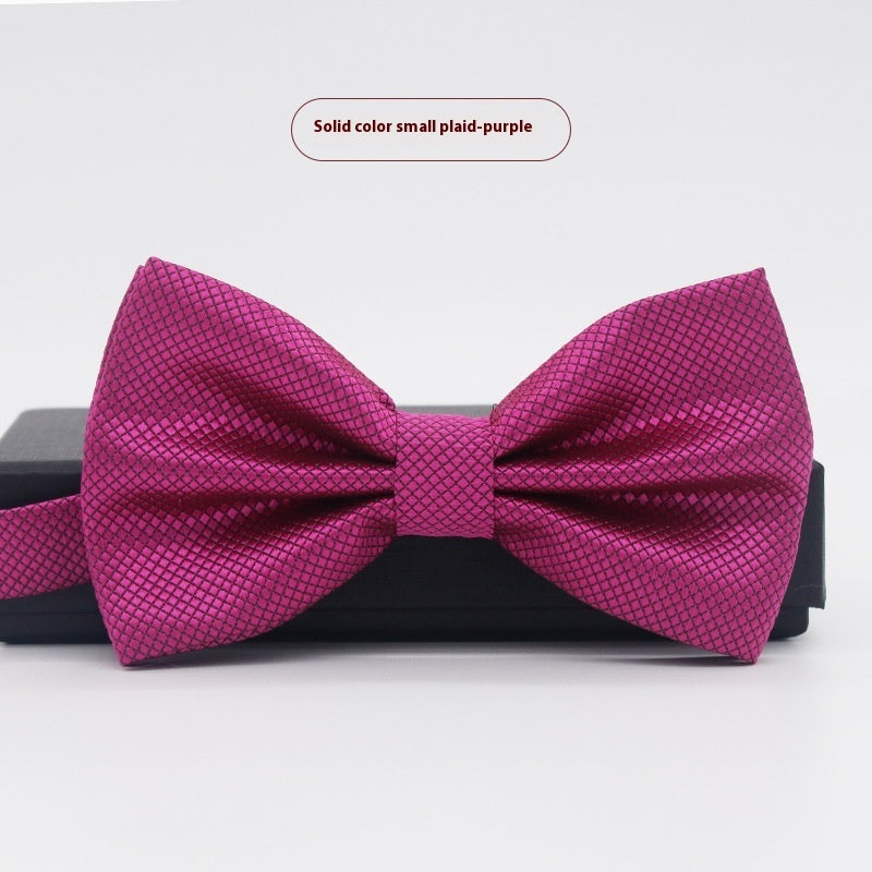 Men's Solid Color Bow Tie