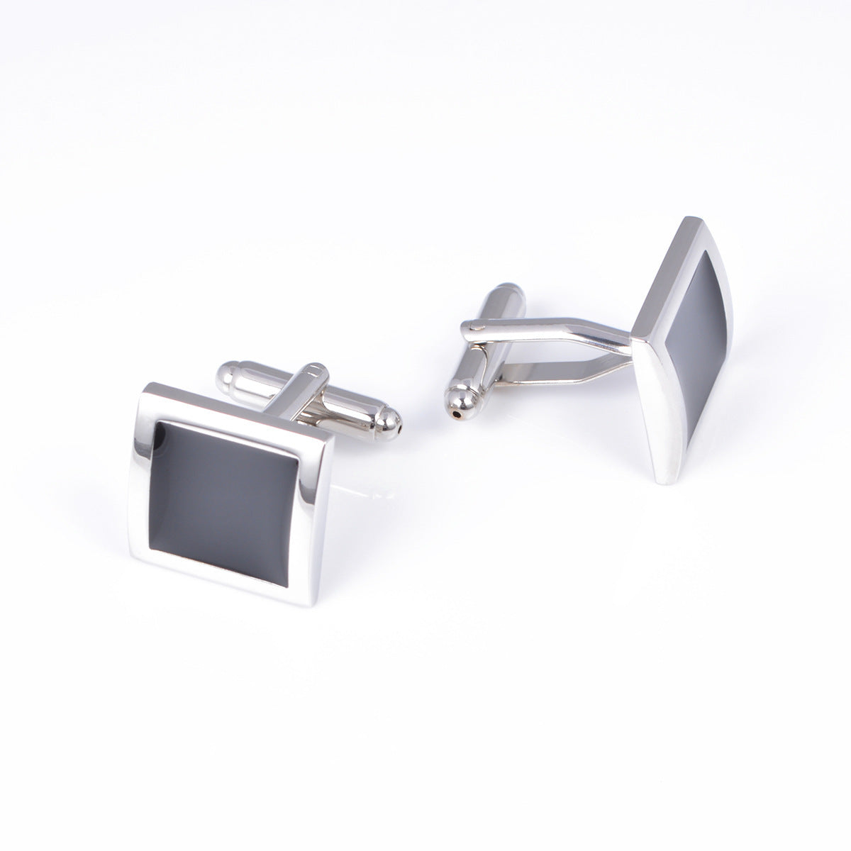 Classic Black Square Cufflinks For Men
