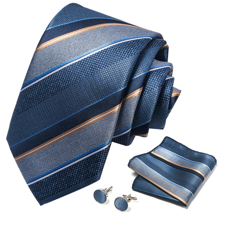 Men's Creative All-match Business Formal Wear Tie Scarf Cufflink Set
