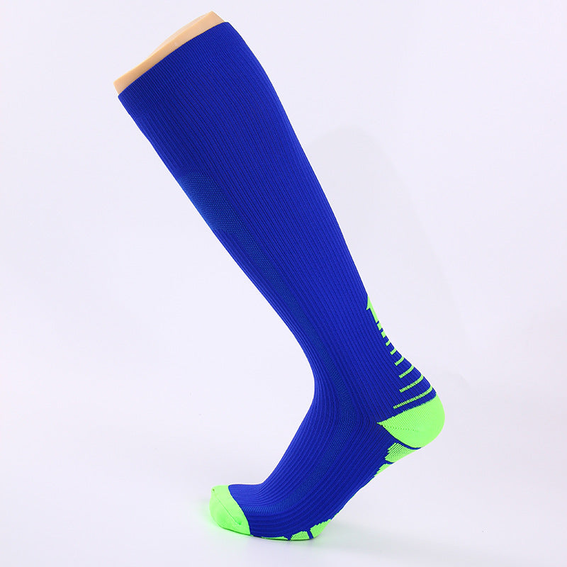 Men's Sports Multi-color Gradient Long Tube Compression Socks