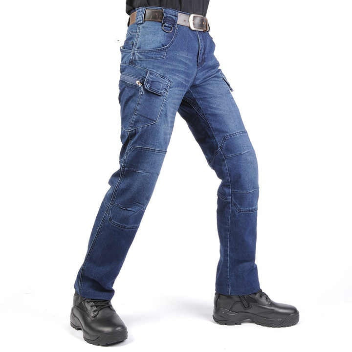 Men's Tactical Straight Leg Slim Jeans