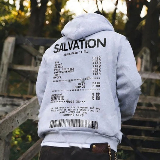 Receipt Printed Graphic Hoodie