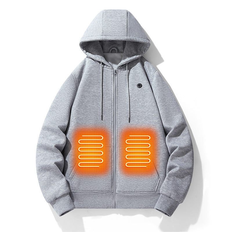 Men's Heating Hooded Constant Temperature Sweater