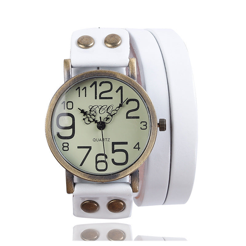 Retro Three-circle Casual Watch For Men