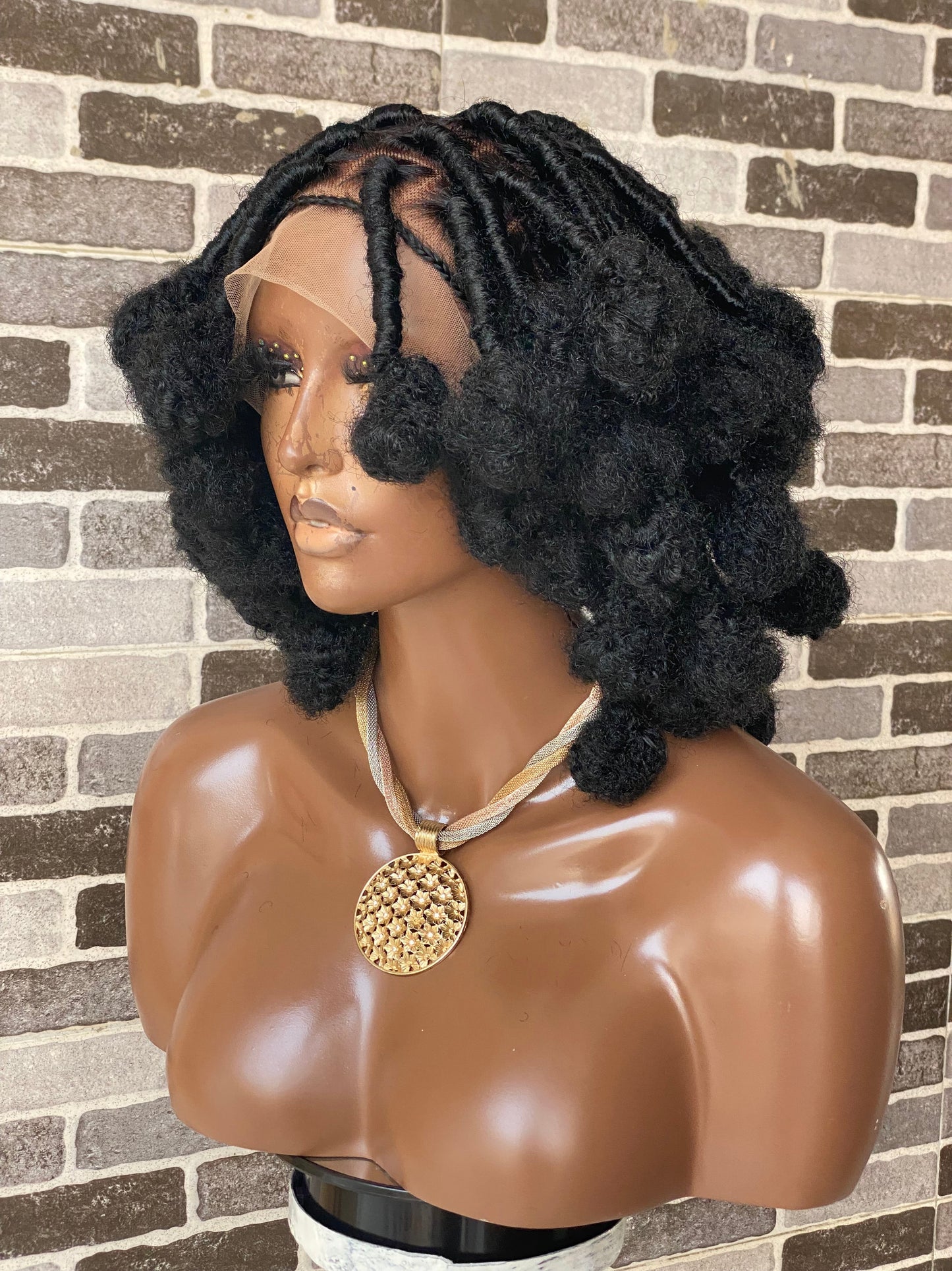 Bantu Knot (Afro Kinky) Full lace wig