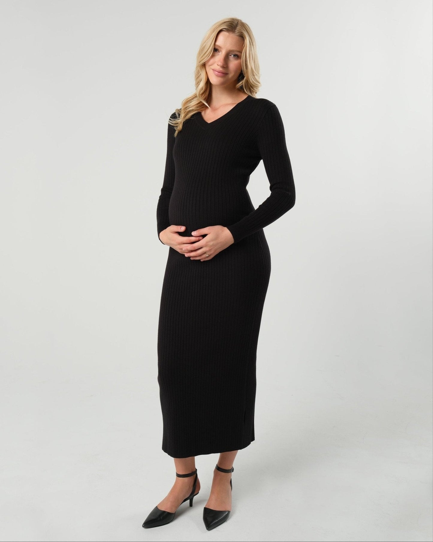 Full Body Maternity & Nursing Sweater Dress