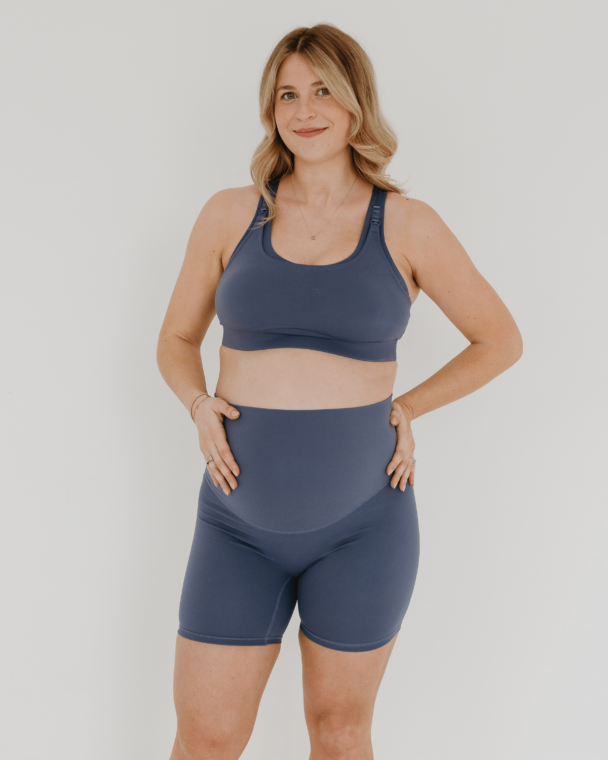 AXK CORE Maternity Bike Short - Blue