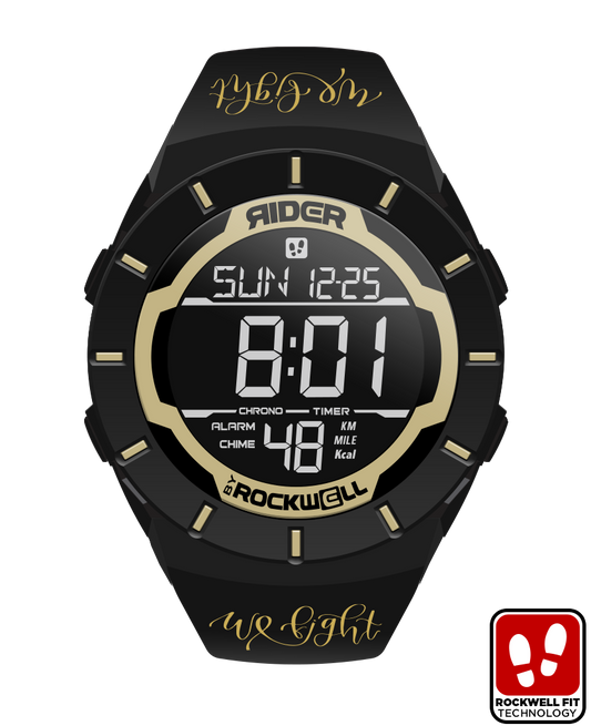 We Fight - Gold/Black Forum by Rockwell Time