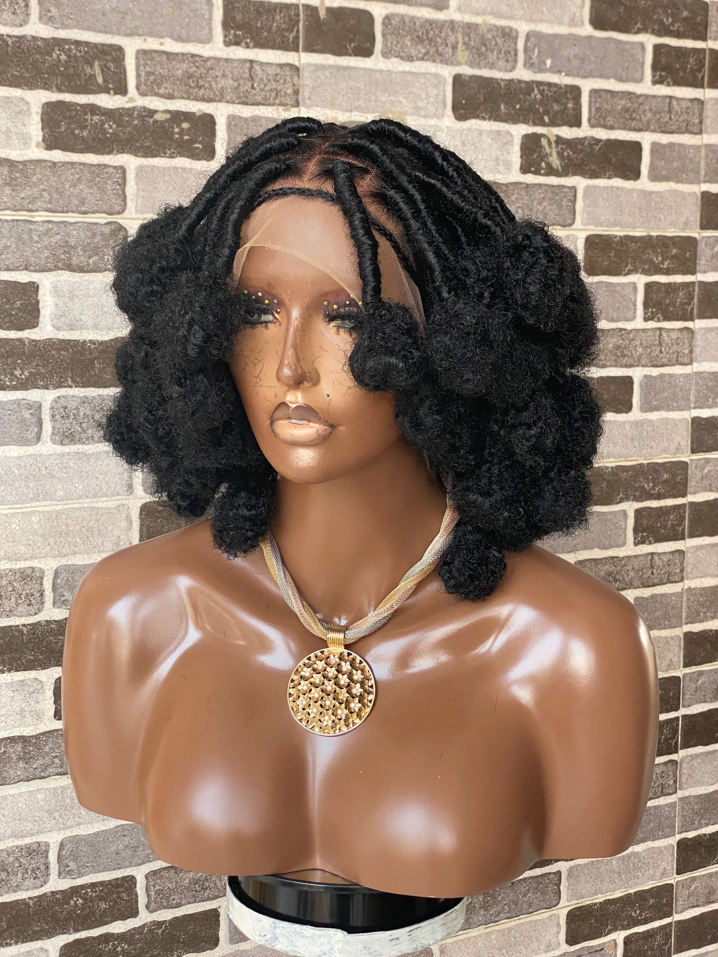 Bantu Knot (Afro Kinky) Full lace wig