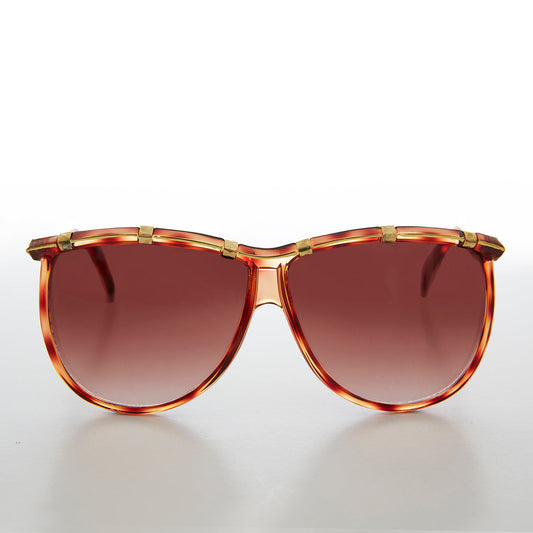 Gold Bling Women's 80s Vintage Sunglass - Debbie
