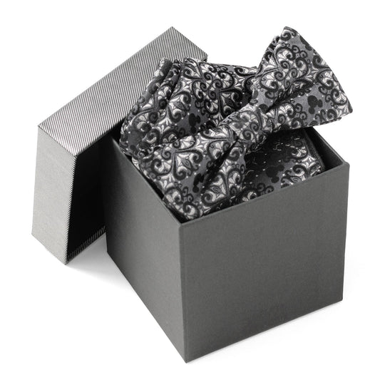 Disney Mickey Mouse Damask Pocket Square and Bow Tie Gift Set