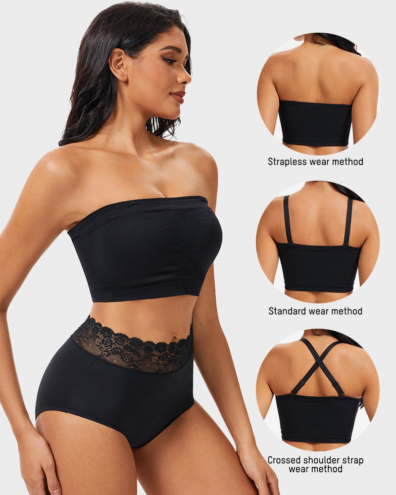 Full-Coverage Seamless Bandeau Bra