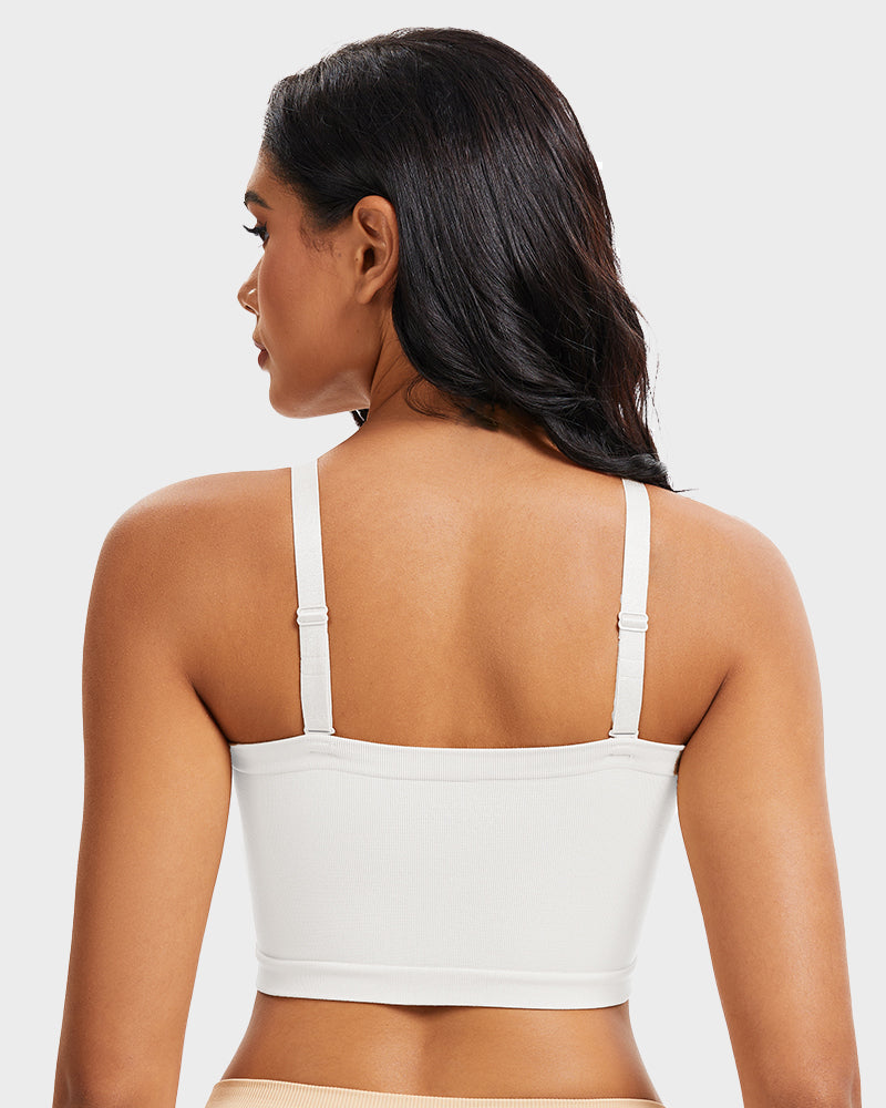 Full-Coverage Seamless Bandeau Bra