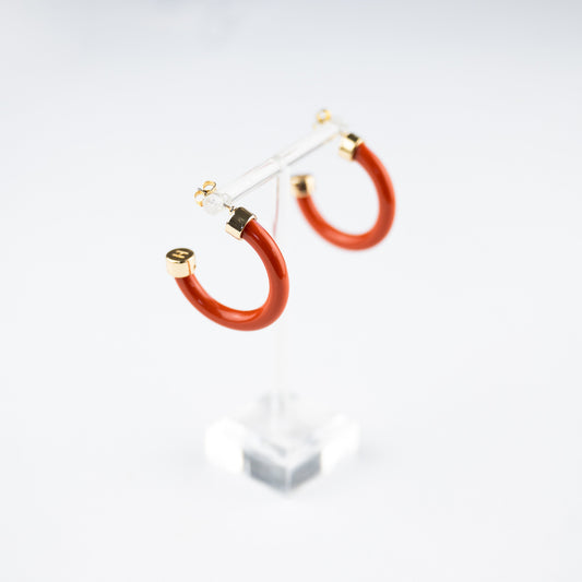 Mini Hoops - Burnt Orange