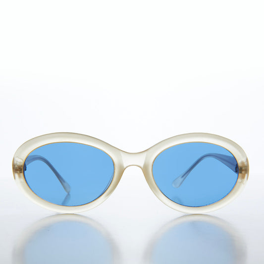 Classic Oval Unisex Clout 90s Sunglasses - Hilda