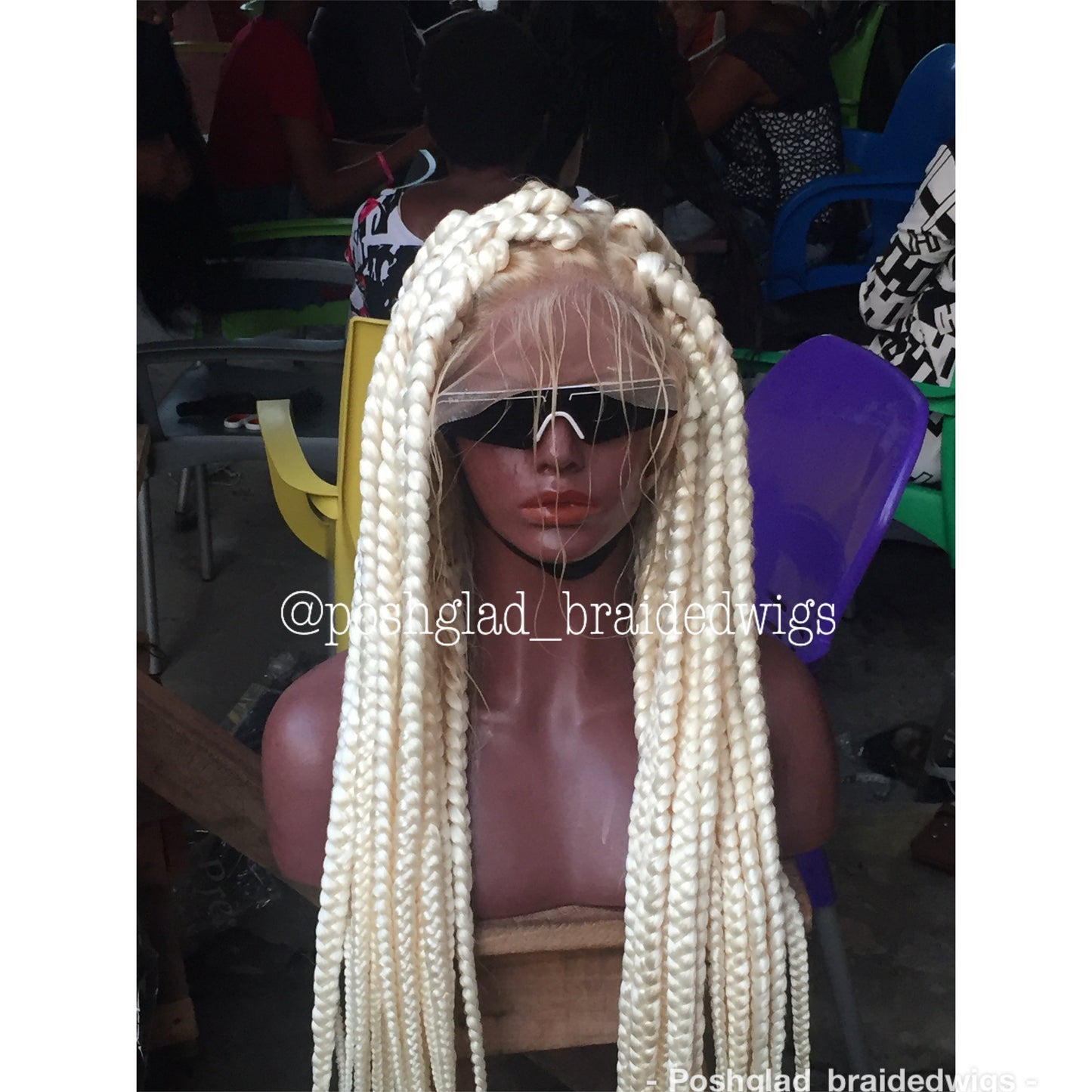 Funki JUMBO BOX BRAID PLATINUM BLONDE. (FULL LACE)