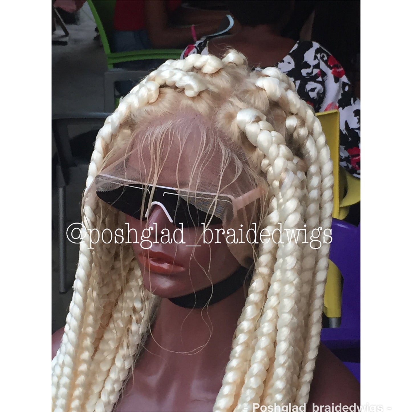 Funki JUMBO BOX BRAID PLATINUM BLONDE. (FULL LACE)