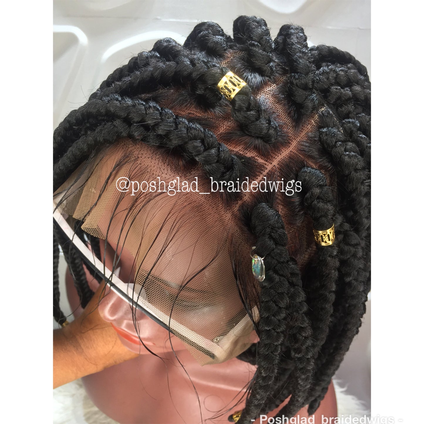 Bob Braided Wig - Uche (13 by 6 Deep Frontal)