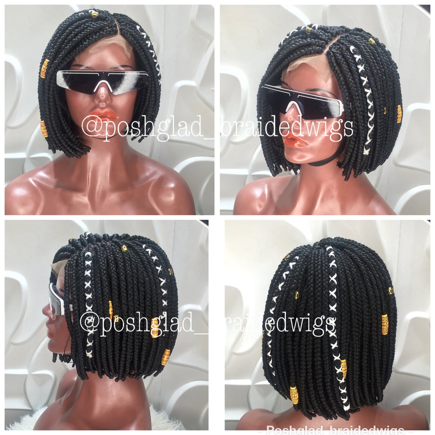 Bob Braided Wig - Lace Closure 4x4 - Destiny