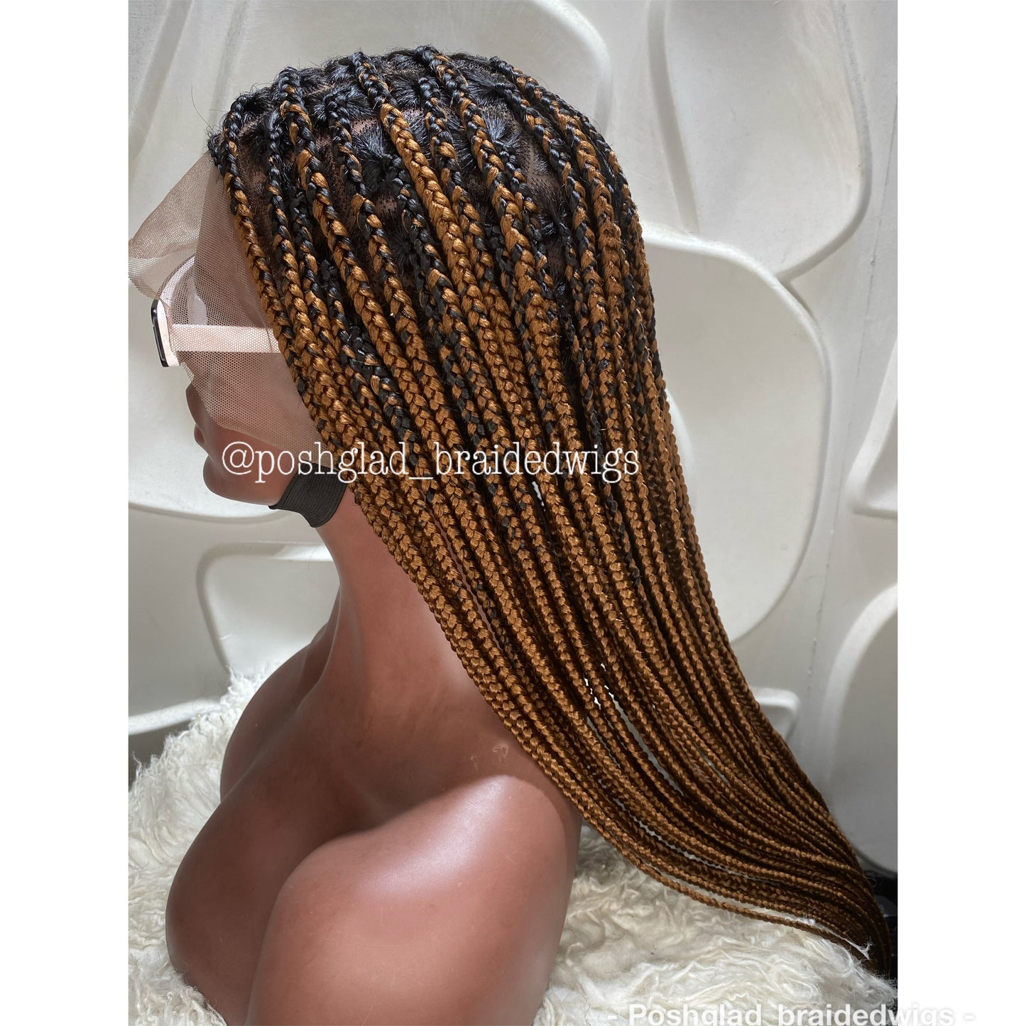 Knotless Braid Wig - Full Lace Ombre - Majida