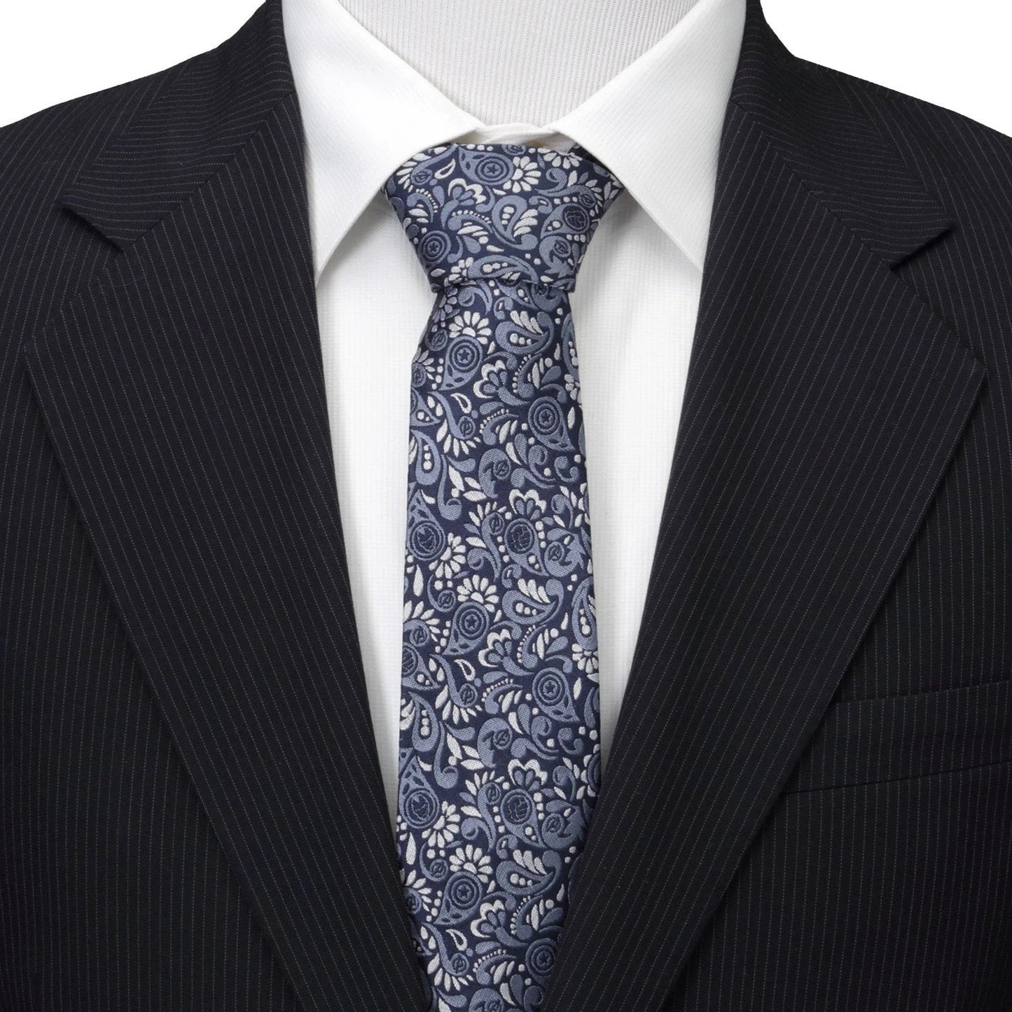 Marvel Avengers Icons Necktie and Tie Bar Gift Set by Cufflinks.com