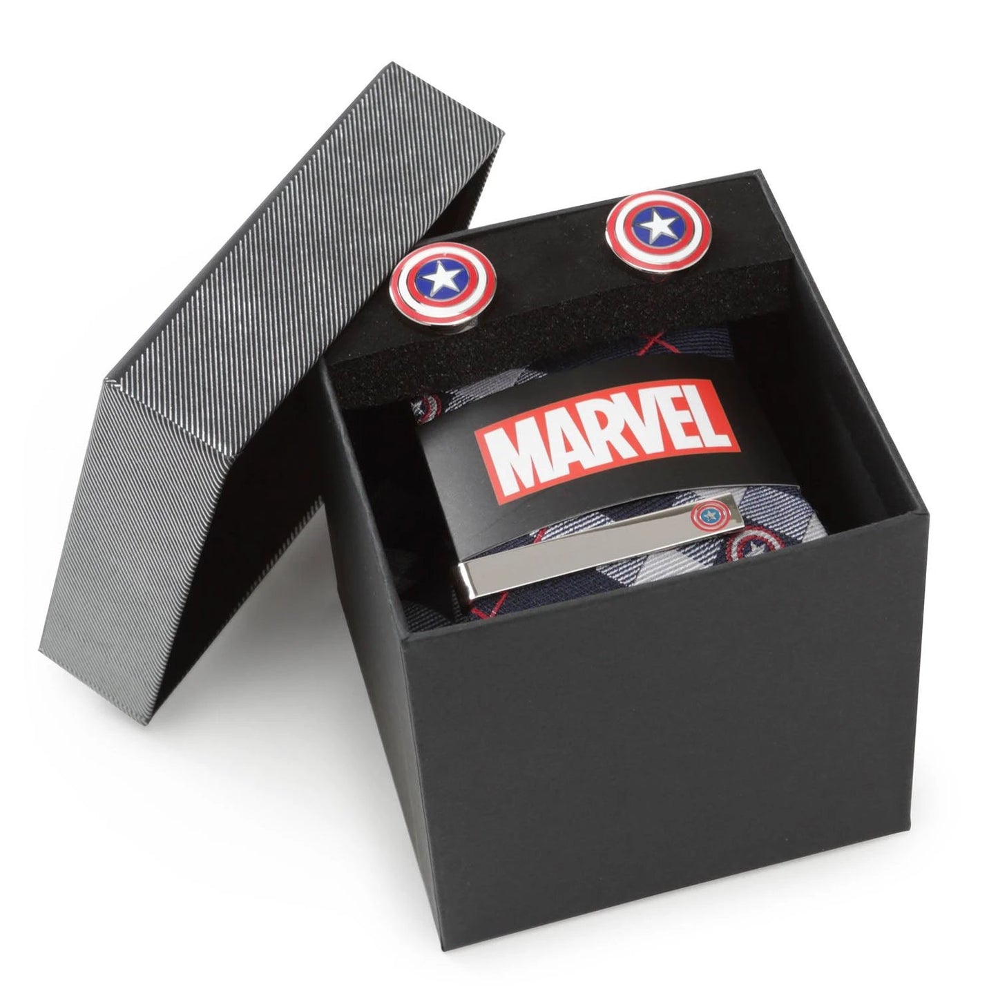 Marvel Captain America Favorites Necktie Gift Set by Cufflinks.com