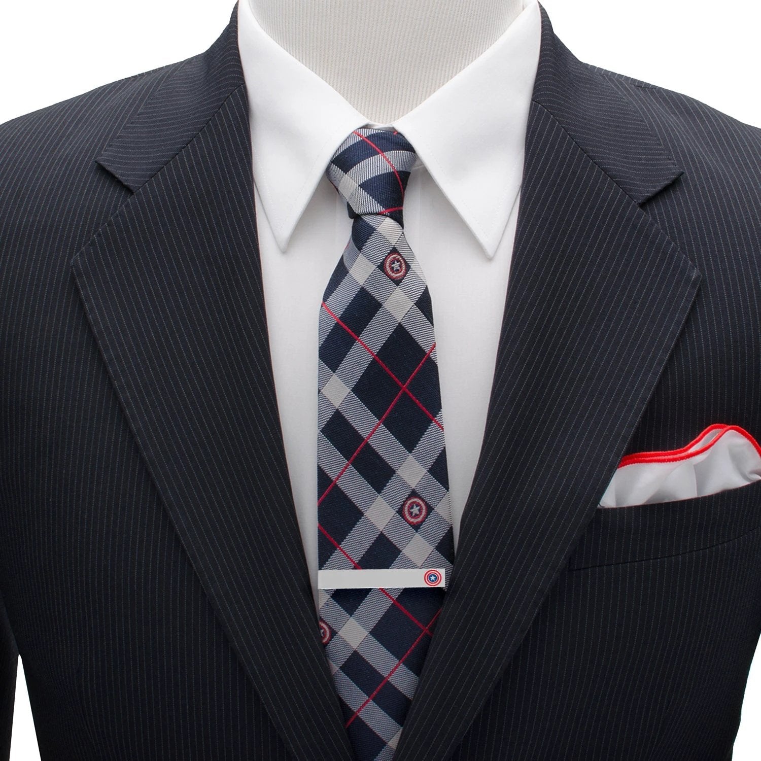 Marvel Captain America Favorites Necktie Gift Set by Cufflinks.com